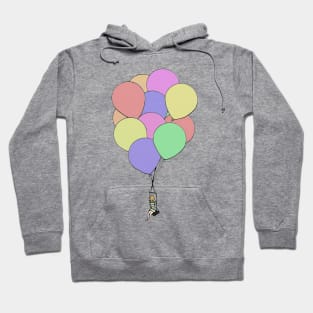 Pastel balloon ride Hoodie